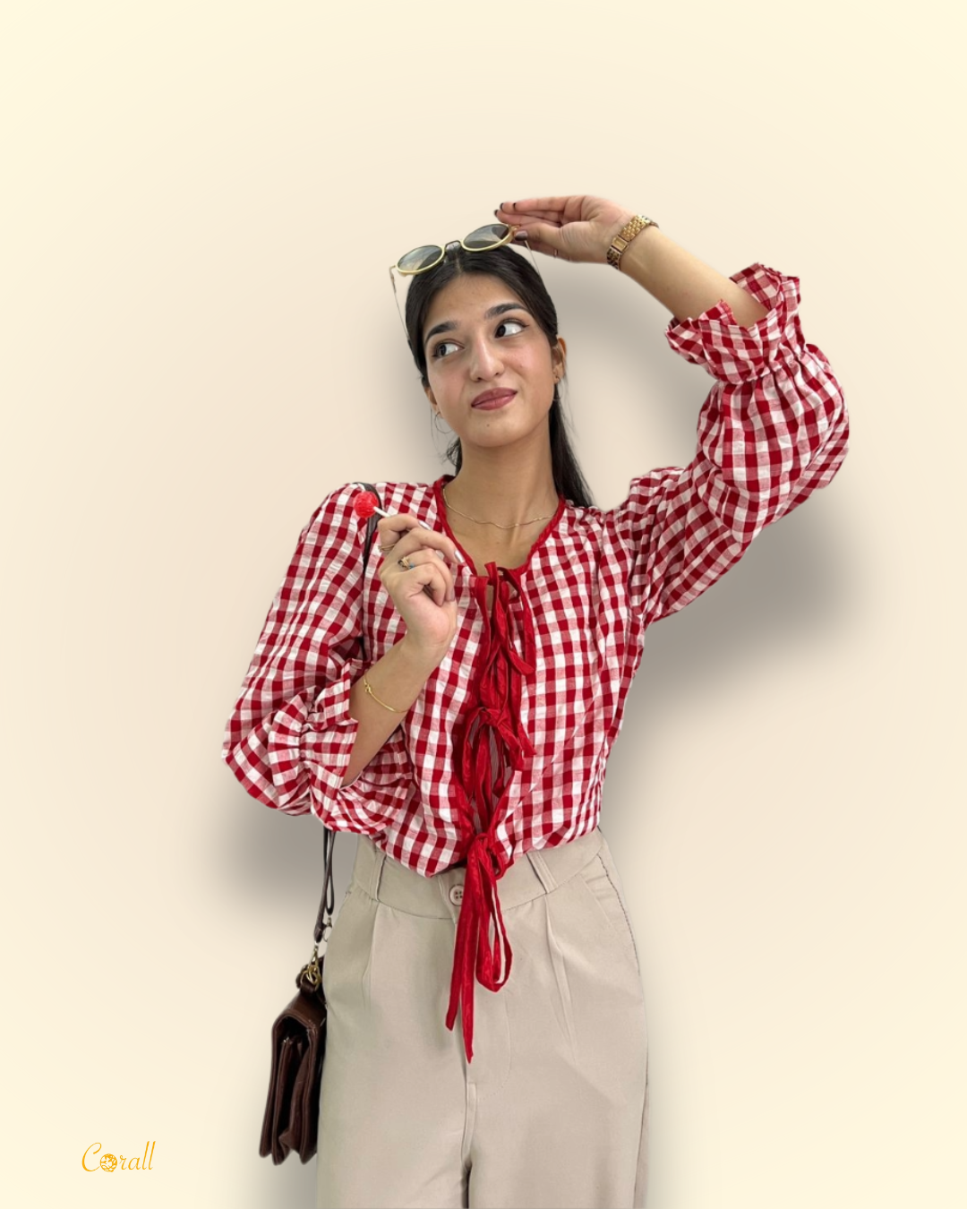 CHERRY BOW SHIRT