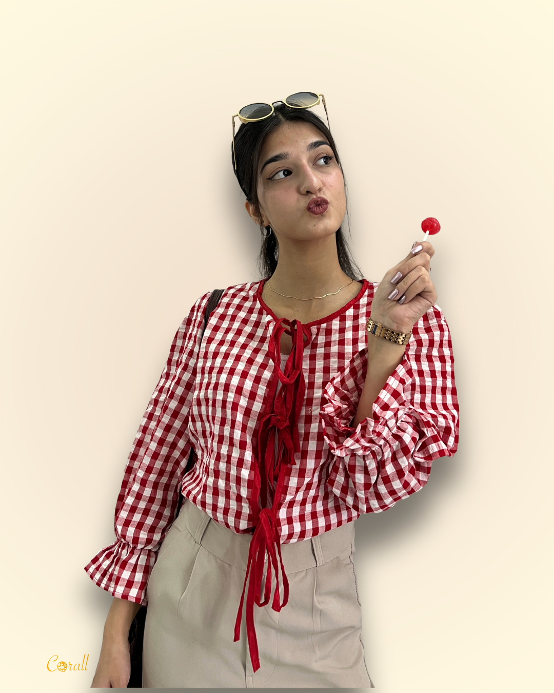 CHERRY BOW SHIRT
