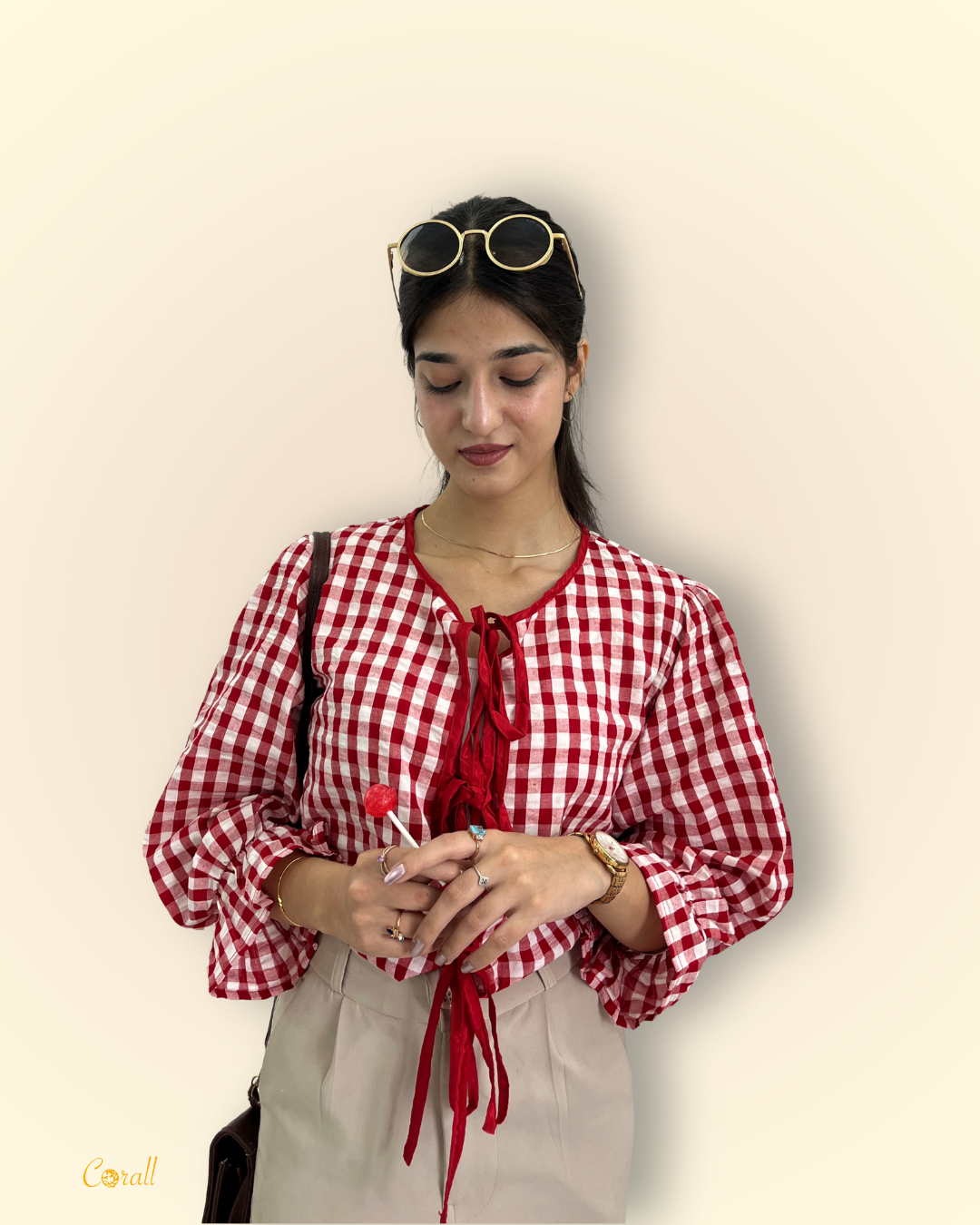 CHERRY BOW SHIRT
