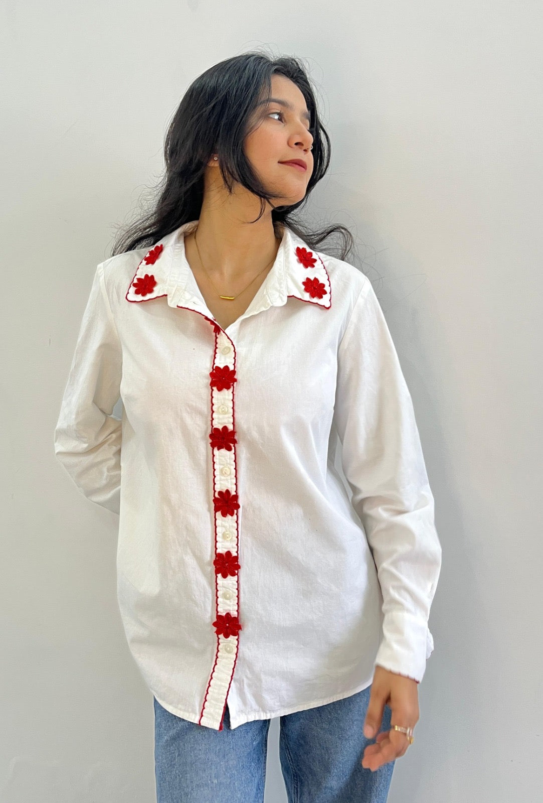 SCARLET WHITE SHIRT